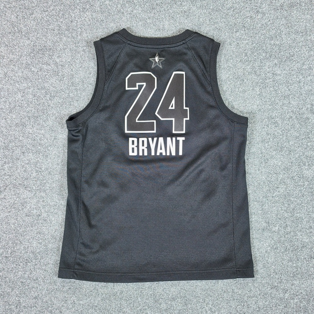 2018 Nike NBA All Star Kobe Bryant 24 Lakers Legacy Jersey Black Youth Sz Large - Picture 4 of 6